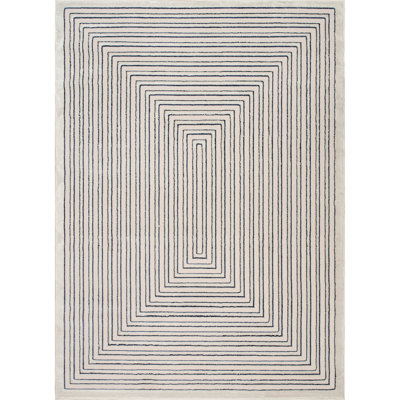 Monaco Series Abrstract Black/Gray/Ivory/Beige Area Rug