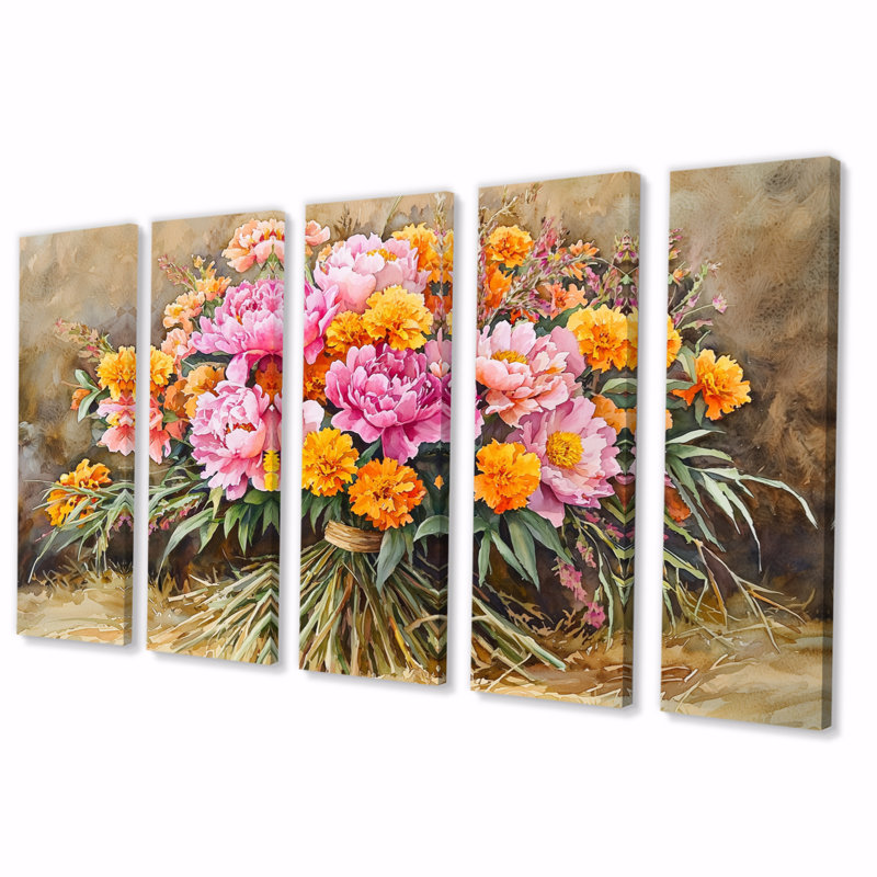 Saundra - Art - Pour le salon, H 28 po x l 60 po, 5