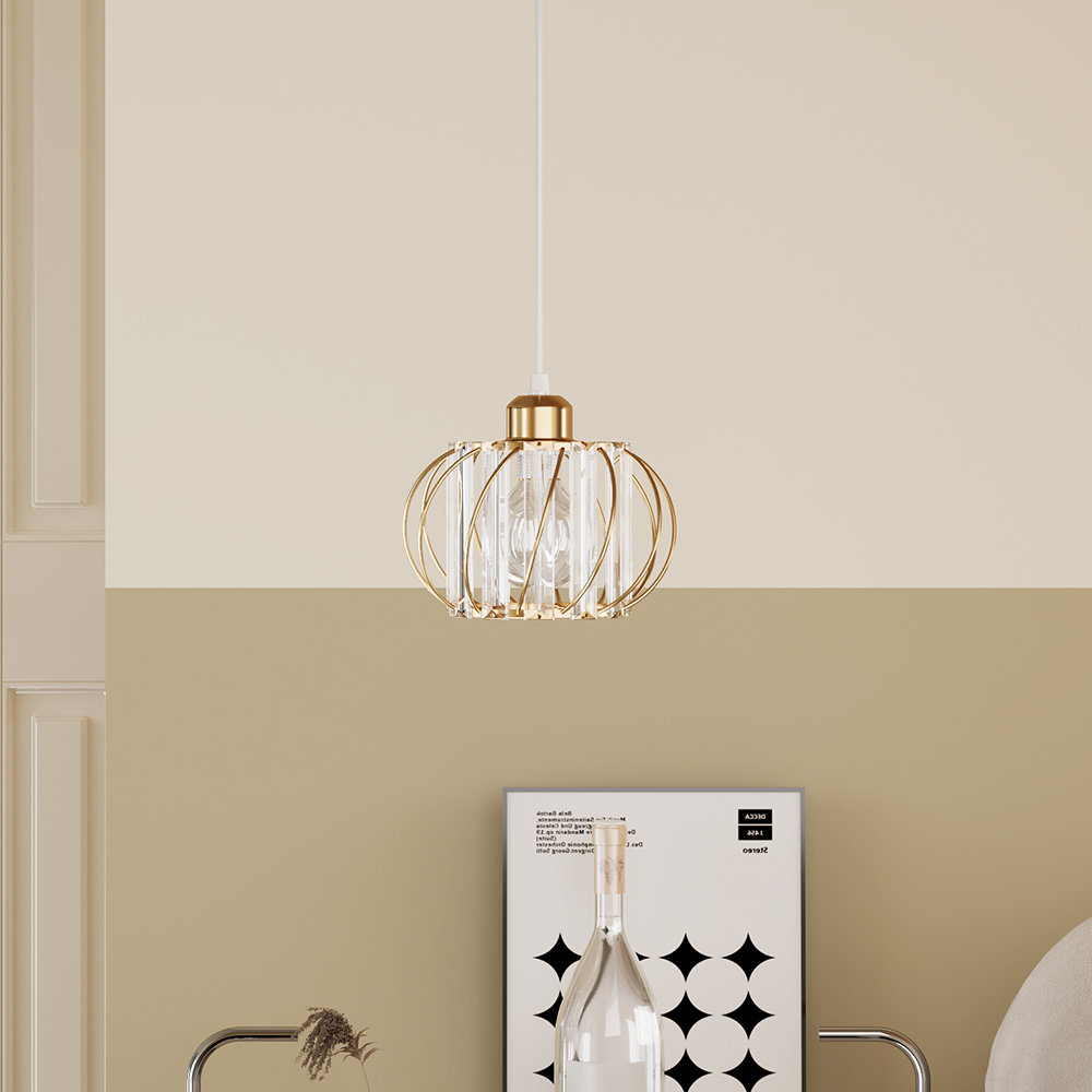 1 - Light Natural Dome Pendant