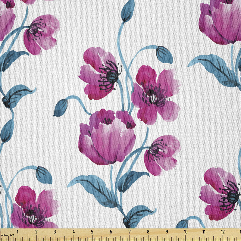 Daira Poppies Ornamental Fabric