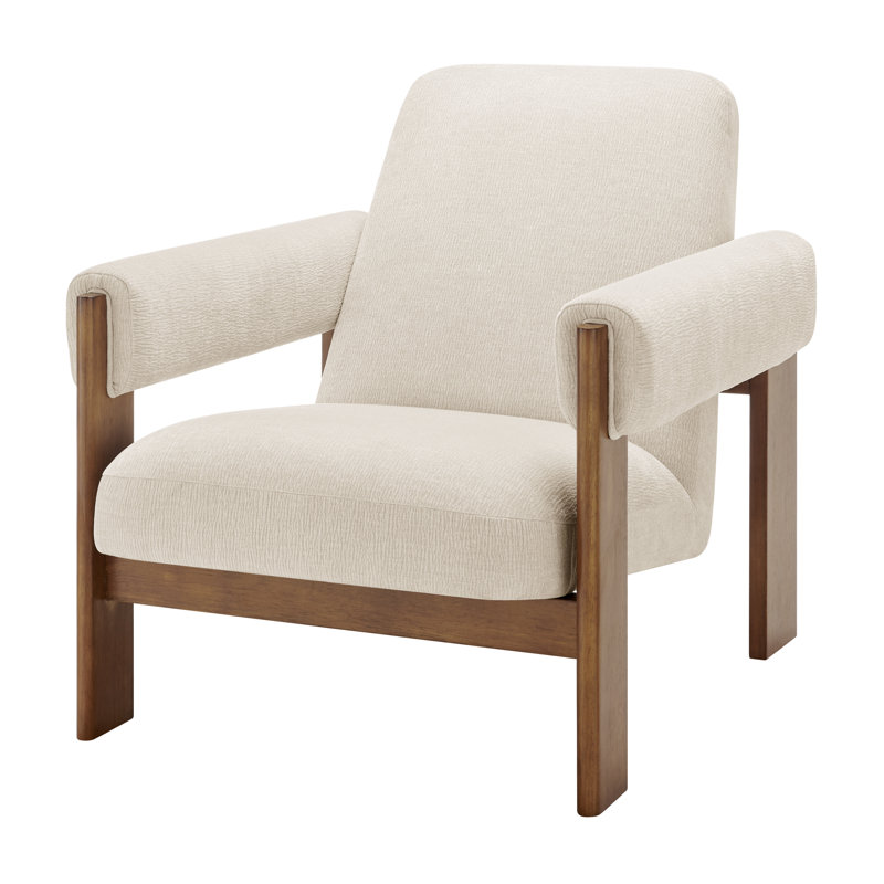 Rafila Fabric Accent Arm Chair, Dazzle Cream