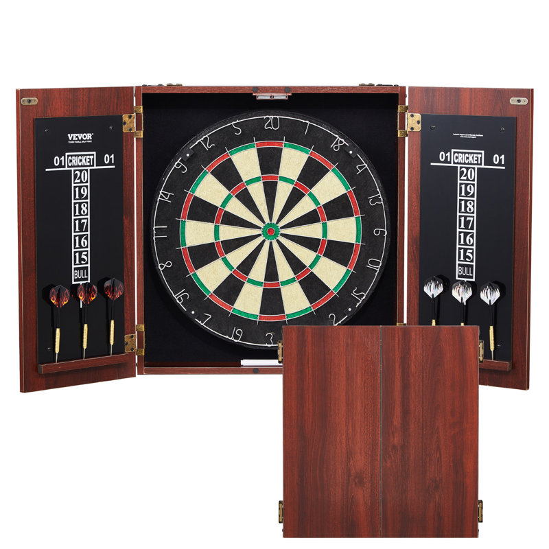 VEVOR Cork Dartboard And Cabinet Set (Darts Included)