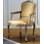 Solid Wood Arm Chair in Gold