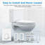 Siège de toilette allongé commercial de 19 po avec formation intégrée pour la propreté, couvercle à fermeture silencieuse, siège pour jeunes magnétique antidérapant, charnières faciles à nettoyer et à changer, plastique blanc durable-125818061