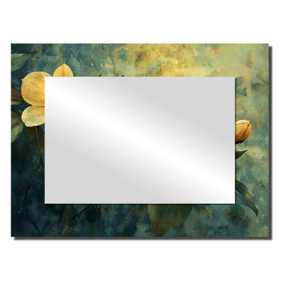 Summer Tree Dogwood S Gentle Embrace II - Floral Decorative Mirror Wall Art - Printed On Metal