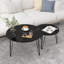 Ensemble de 2 tables basses gigognes rondes 27,56 po