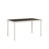 Berlin Gardens Vida Aluminum Top With Matte White Base 73″ Bar Table