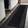 Raceland Black Non-Slip Area Rug