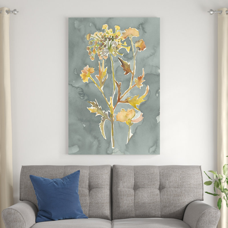 «CoIIfect Florals I», peinture sur toile, H 48 po x l 32 po