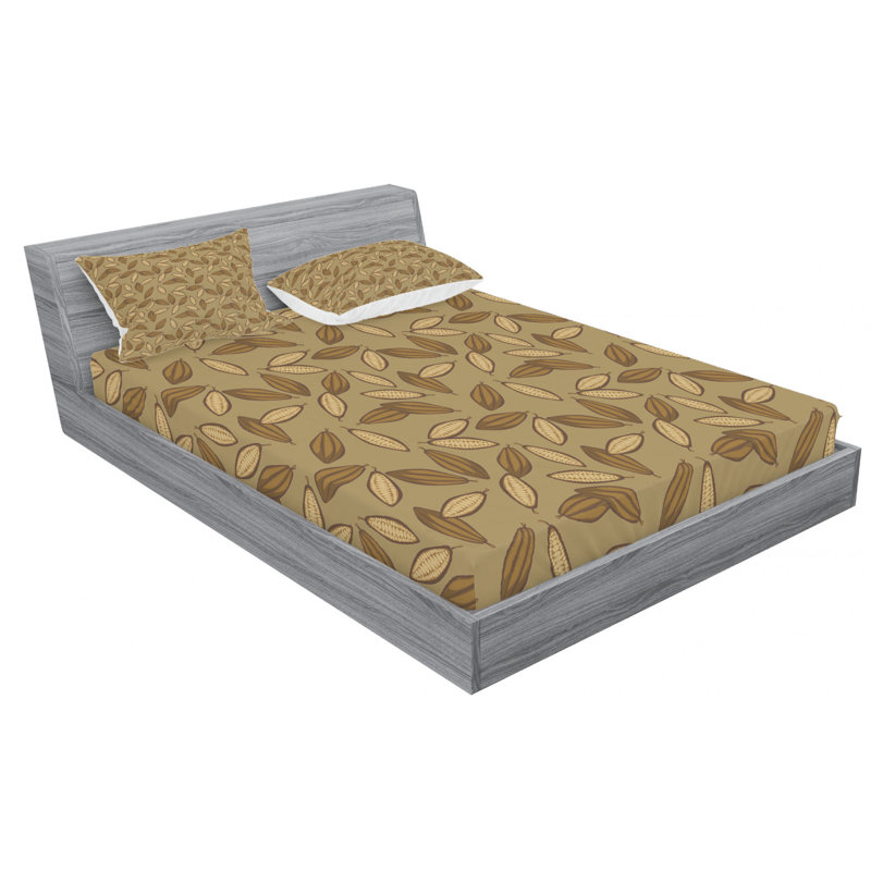 Microfiber Fitted Sheet, Queen Fitted Sheet with 2 Pillowcases