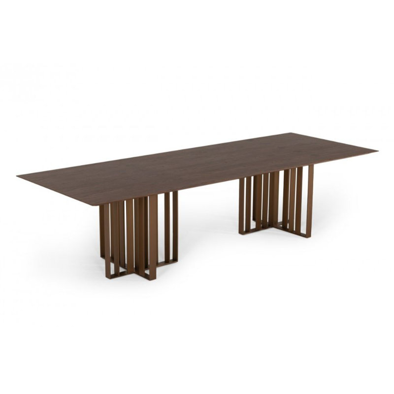 Metal Base Dining Table