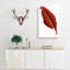 Red Leaf - Wrapped Canvas-55341542
