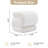 S-shape Velvet Fabric Ottoman with Anti-slip Foot Nails, Perfect for Living Room and Bedroom Decor-1193716907