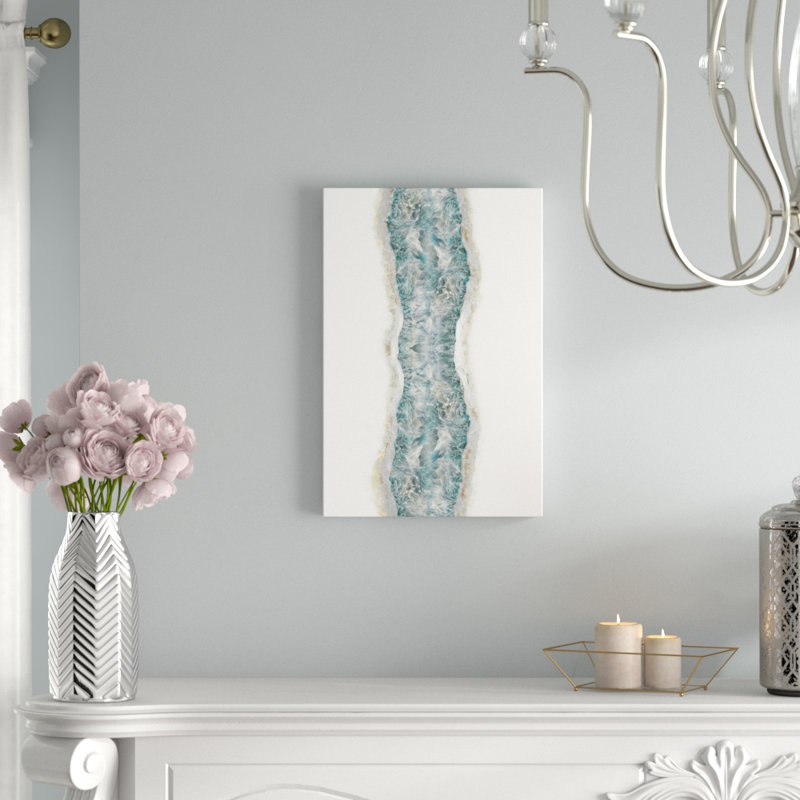 « crystal contour », impression sur toile tendue, H 26 po x l 18 po x P 1,5 po, Toile avec cadre noir, Pas de tapis