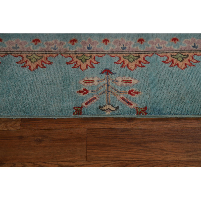 One-of-a-Kind 8'1'' X 11'10'' New Age Wool Area Rug in Blue
