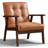 Chesterle 25''Wide Classic Tufted Accent Chair With Solid Wood Legs-124296875-111045824