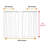 Dakota Fields Coral Grommet Curtain Decorative 2-Panel Window Drapes, 50", Coral Peach Black-1012767138