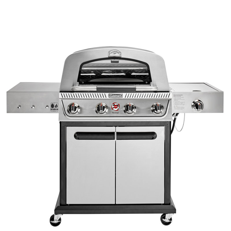Propel+ Four Burner 3-in-1 Gas Grill (grill, Griddle, Pizza Oven) 