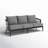 Evalyn 34.5'' Wide Rectangle Aluminum Patio Sofa with Cushions