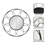 Round Metal Wall Mirror with Woven Detailing-1853537526