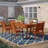 Anautica 6 - Person Eucalyptus Solid Wood Patio Dining Set Rectangular Table