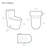 Dreux One-Piece 12" Rough-in 1.28 GPF Right Flush Elongated Toilet in Glossy White-72595019-121350104-121350101