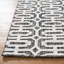 Damalis Geometric Handmade Flatweave Black/Ivory Area Rug-30033475