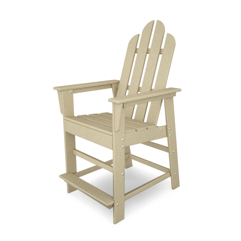 POLYWOOD Long Island Counter Chair, Sand