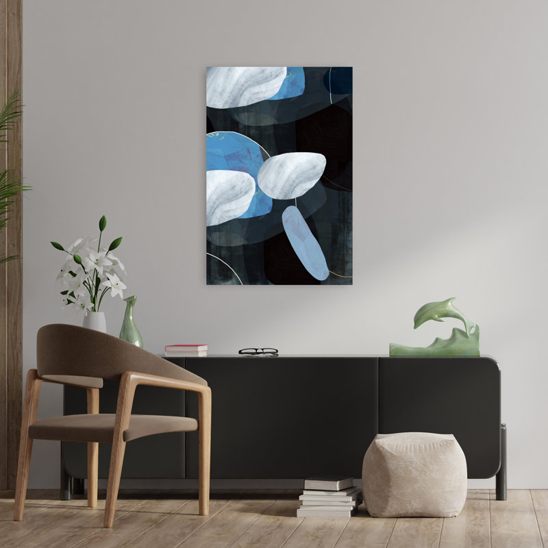 Art contemporain contemporain abstrait, H 36 po x l 24 po