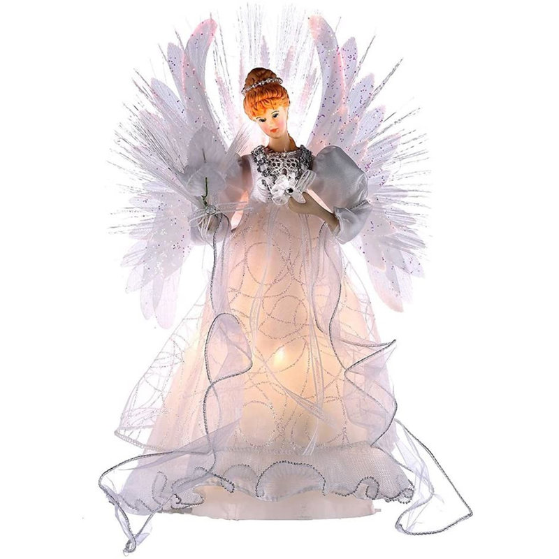 14'' Metal Angels Lighted Tree Topper