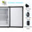 3 Cubic Feet Undercounter Upright Freezer with Adjustable Temperature Controls-51100105