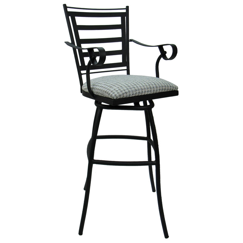 Tabouret pivotant Victorianna, Taupe Coco, Tabouret de bar (siège d'une hauteur de 35 po)