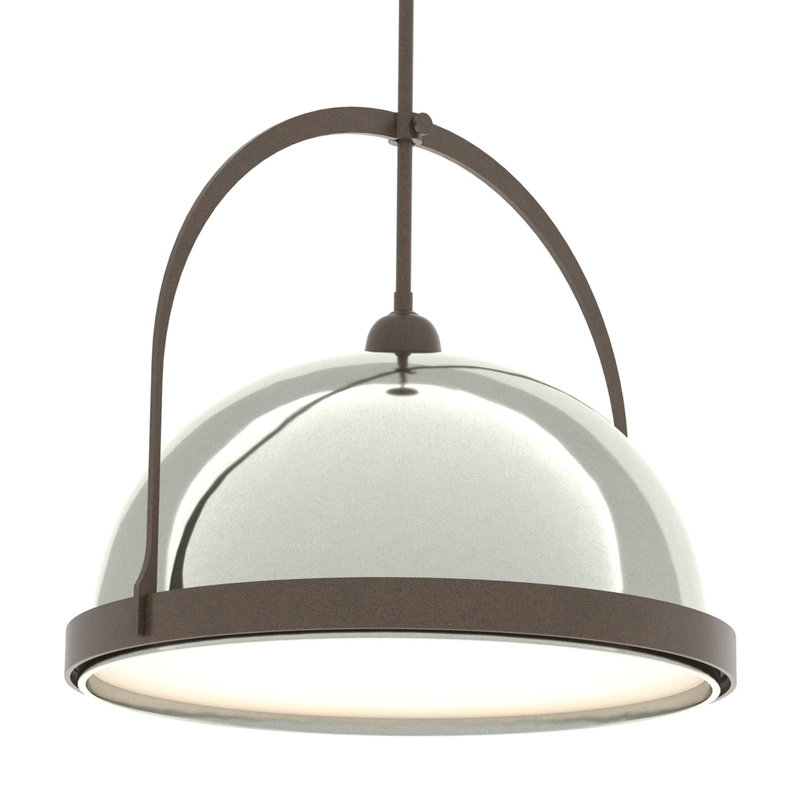 Atlas 1 - Light Single Dome Pendant, Bronze, 22.3" - 67.3", Sterling