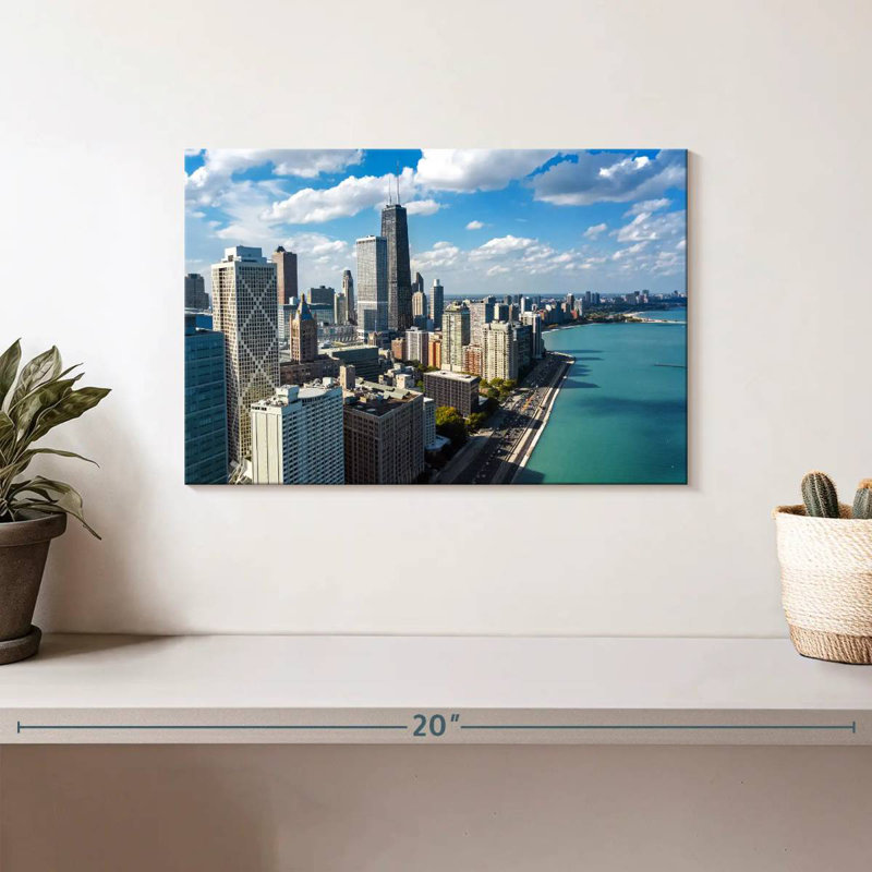 Ravi, Chicago, front de mer, horizon, H 8 po x l 12 po