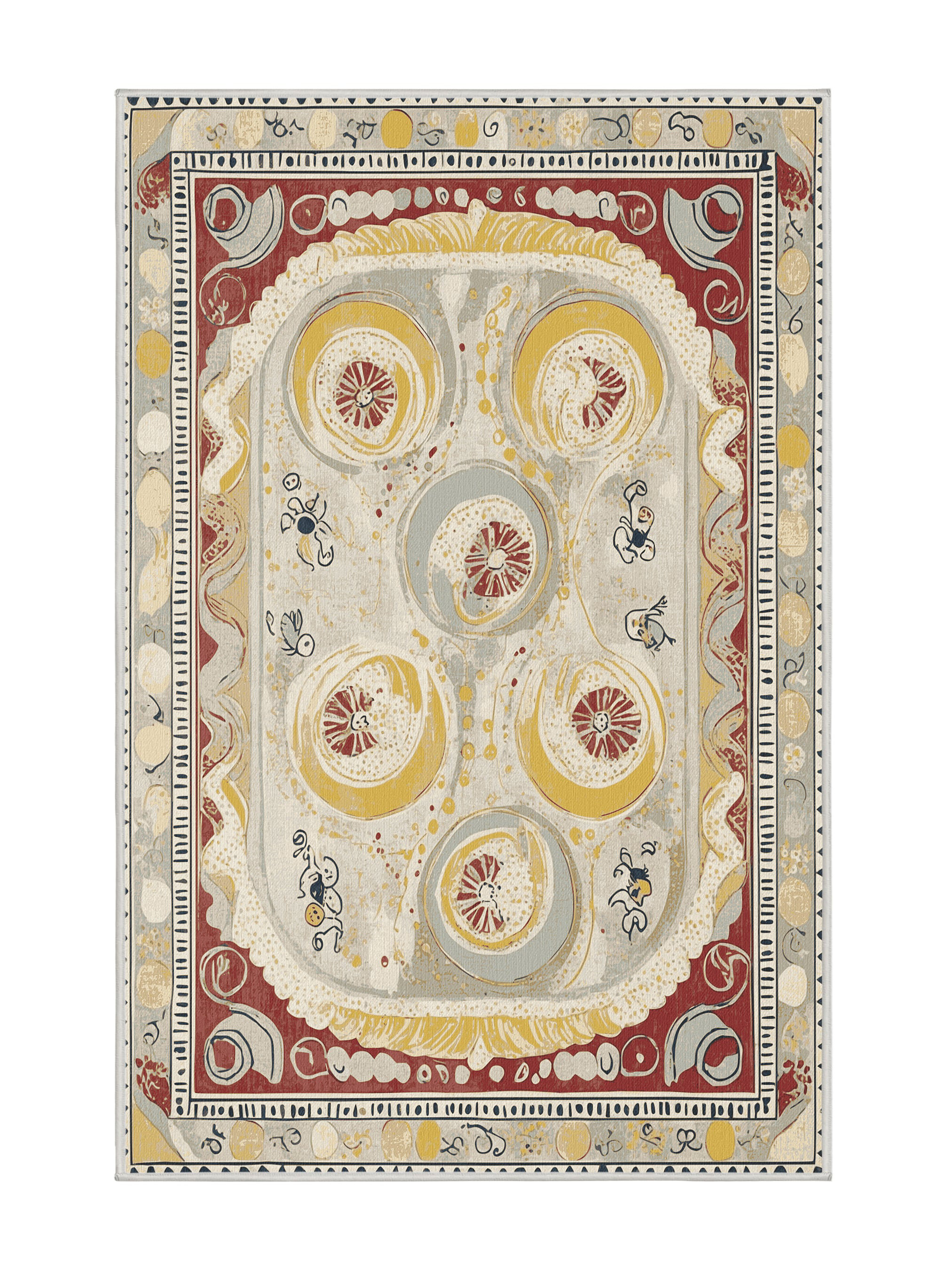 Rewscpit Rug Wrought Studio™ Retro Spark Rug | Wayfair