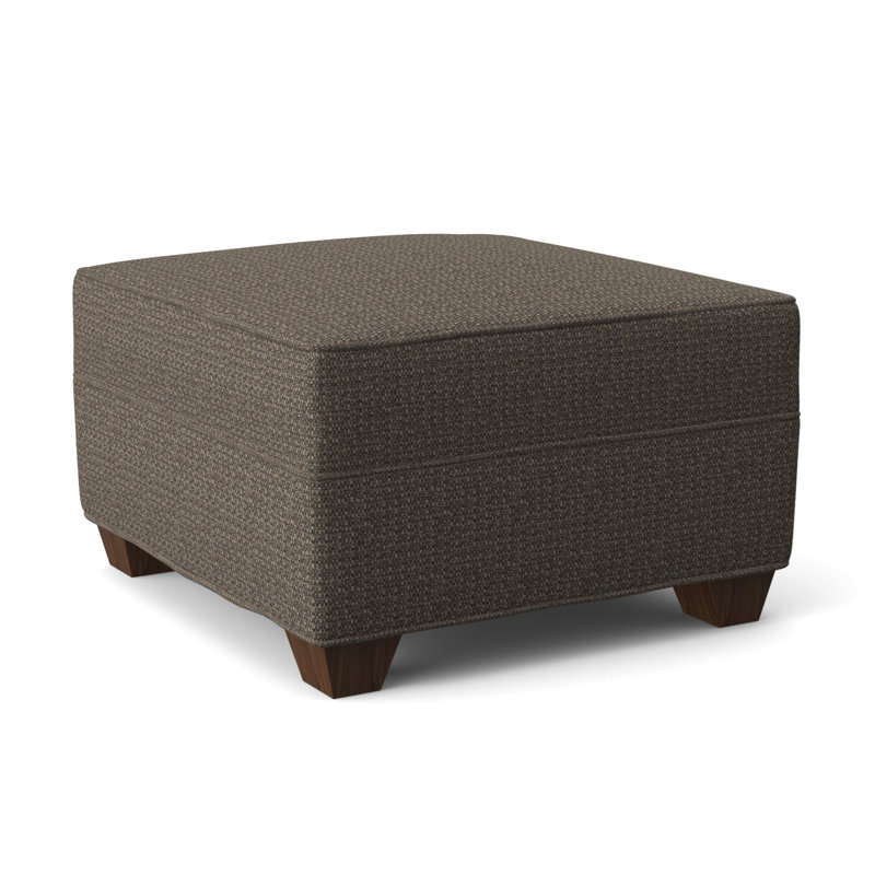 Repose-pieds rectangulaire large de 26 po Phillips, Noyer Montana, Fossile Twiggy