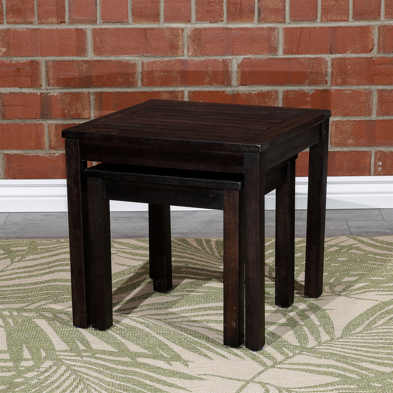 2-Piece Eucalyptus Nesting Table Set(Only Including Table)