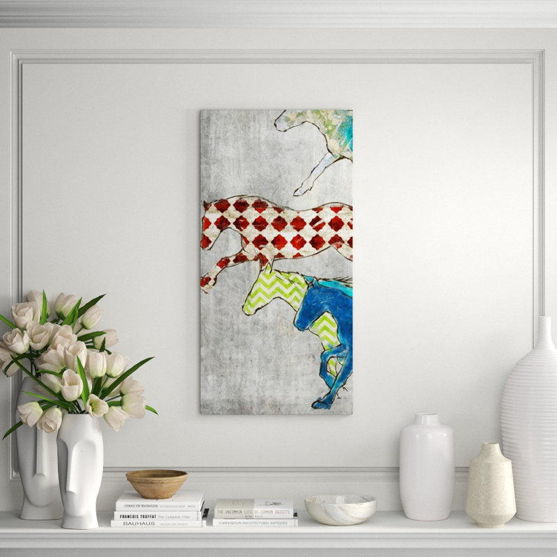 Vivacity I Print by Emma Brooks, 40" H x 20" W x 1.5" D, Glass Coat