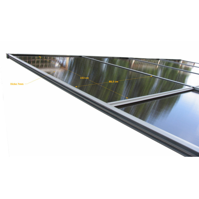 Gates Dakota Fields Amber Plastic Roof for Pergola, 360cm W x 300cm D
