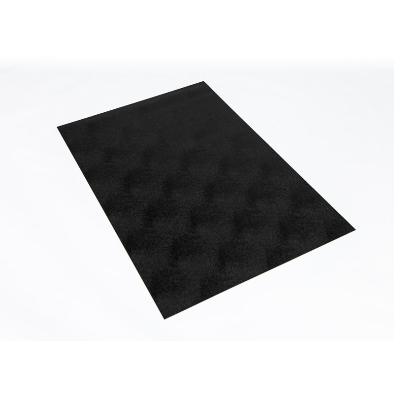 Midnight Black Polyvinyl Crate and Kennel Mat for Pets