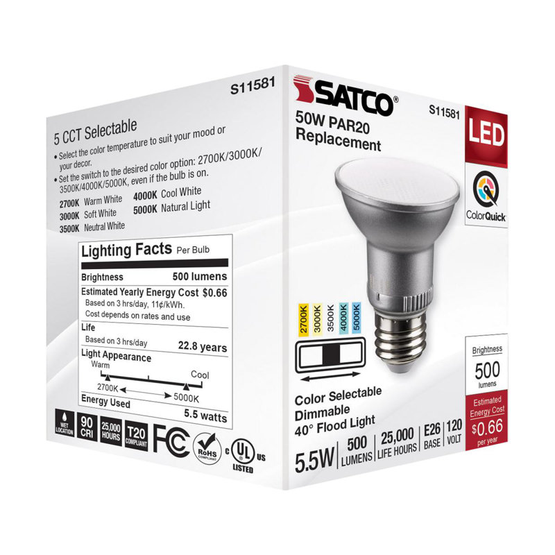 5.5 Watt Gray LED Bulb