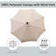 Breeann 267cm Tilt Market Parasol-161517024