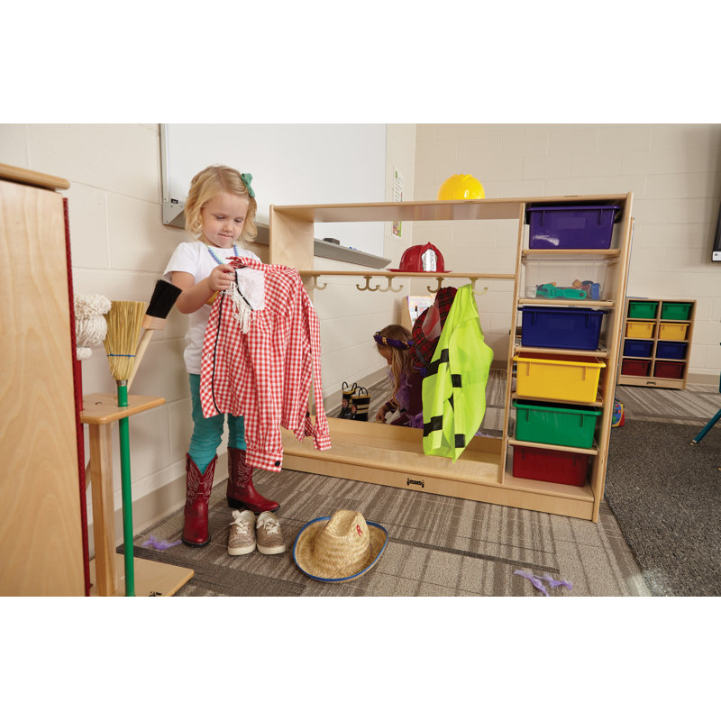 Jonti-Craft® Double Sided 6 Compartment Dress-Up Centre with Bins