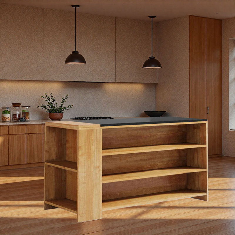 Fashionable Simple Kitchen Island with Storage, Modern Design, Perfect for Home and Dining Room