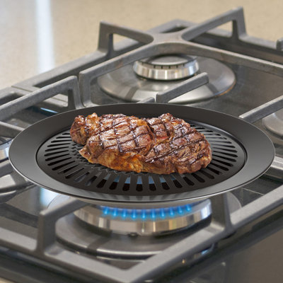 Chef Buddy 12.5 in. Non-Stick Smokeless Indoor Stove Top Grill 