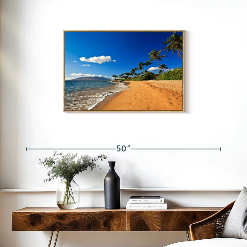 Vail Wailea, Cadre flottant en bois naturel, 31 po x 21 po