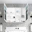 Armoire à pharmacie 48 po x 36 po avec rebords biseautés - beaucoup de rangement, bois d'ingénierie, image claire commode miroir l 48 po x H 36 po-119301735