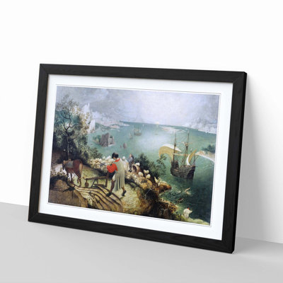 The Fall Of Icarus by Pieter Bruegel the Elder - Framed Print