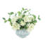 Hydrangea Floral Arrangement In A Decorative Ceramic Vase-472137024