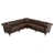 Simili cuir brun foncé